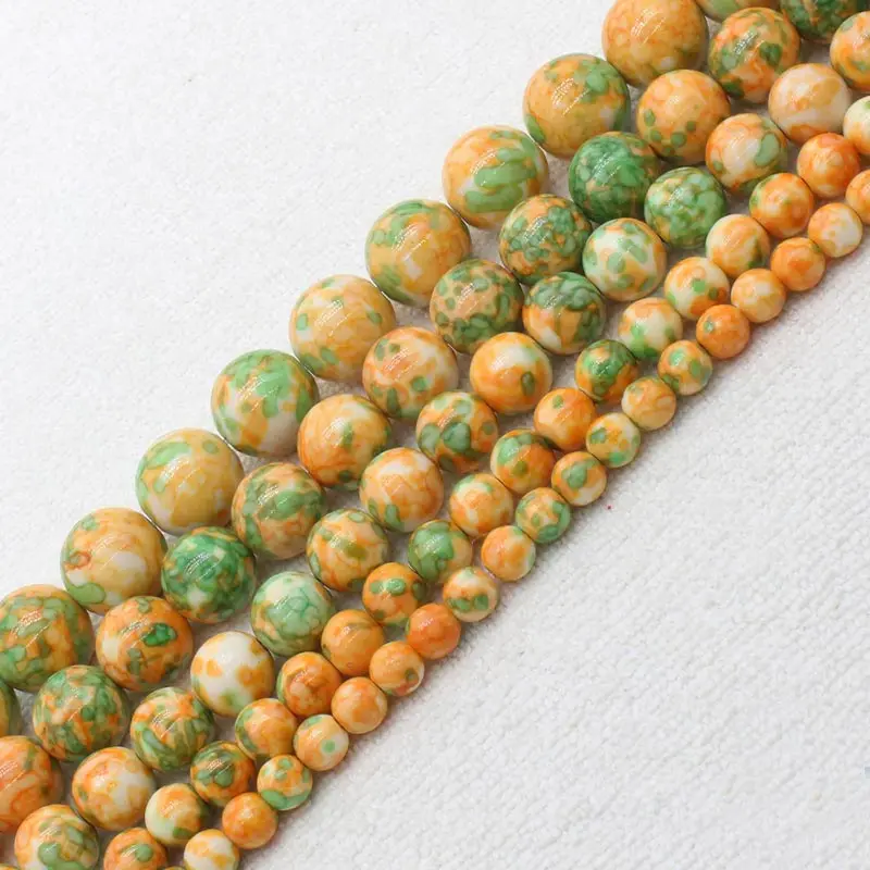 Wholesale 3-14mm Orange&Green Snow Jaspers Round Loose Beads 15" bjr15,For Jewelry making, can mixed wholesale!
Wholesale 3-14mm Orange&Green Snow Jaspers Round Loose Beads 15" bjr15,For Jewelry making, can mixed wholesale!