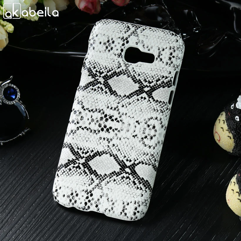 

Phone Bags Cases For Samsung Galaxy A3 2017 Case Cover PC+PU Phone Skins Duos A320F/FL A320Y A320 A320F A3200 Snake Skin Pattern