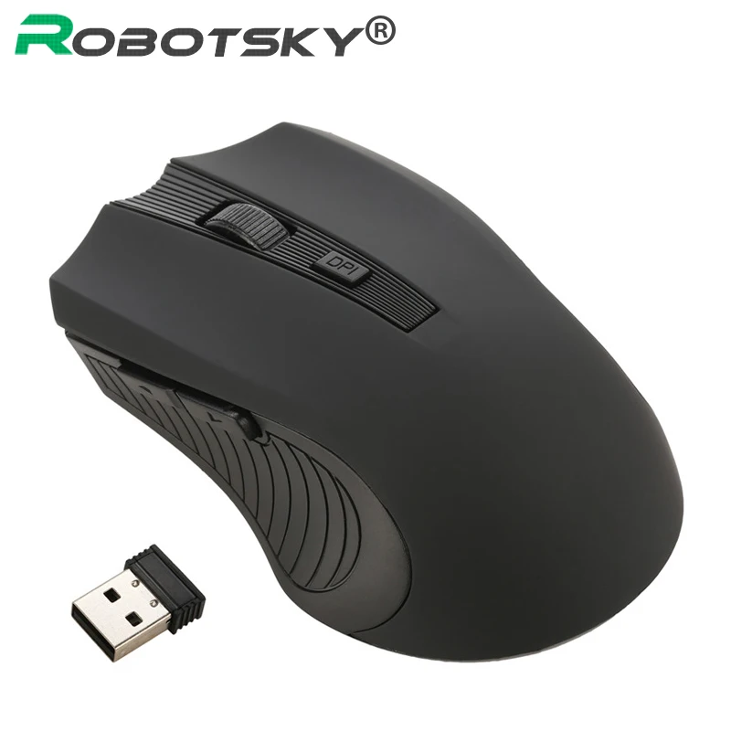 

New W7 2.4GHz Wireless Gaming Mouse 6 Keys USB Receiver Gamer Mice USB Optical Scroll Cordless Mouse for PC Laptops Desktop