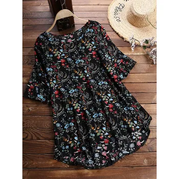 Fashsiualy Linen Large Size Tunic Shirt Women Loose Sleeve Print Blouse O-Neck Button Print Casual Blouse blusa feminina renda
Fashsiualy Linen Large Size Tunic Shirt Women Loose Sleeve Print Blouse O-Neck Button Print Casual Blouse blusa feminina renda