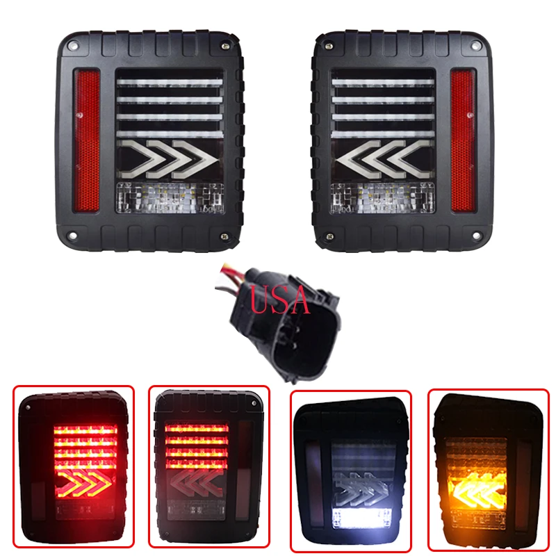 LED Tail Lights Reverse Lamps Amber Arrow Turn Signal US For Jeep Wrangler JK 2007-2017
LED Tail Lights Reverse Lamps Amber Arrow Turn Signal US For Jeep Wrangler JK 2007-2017