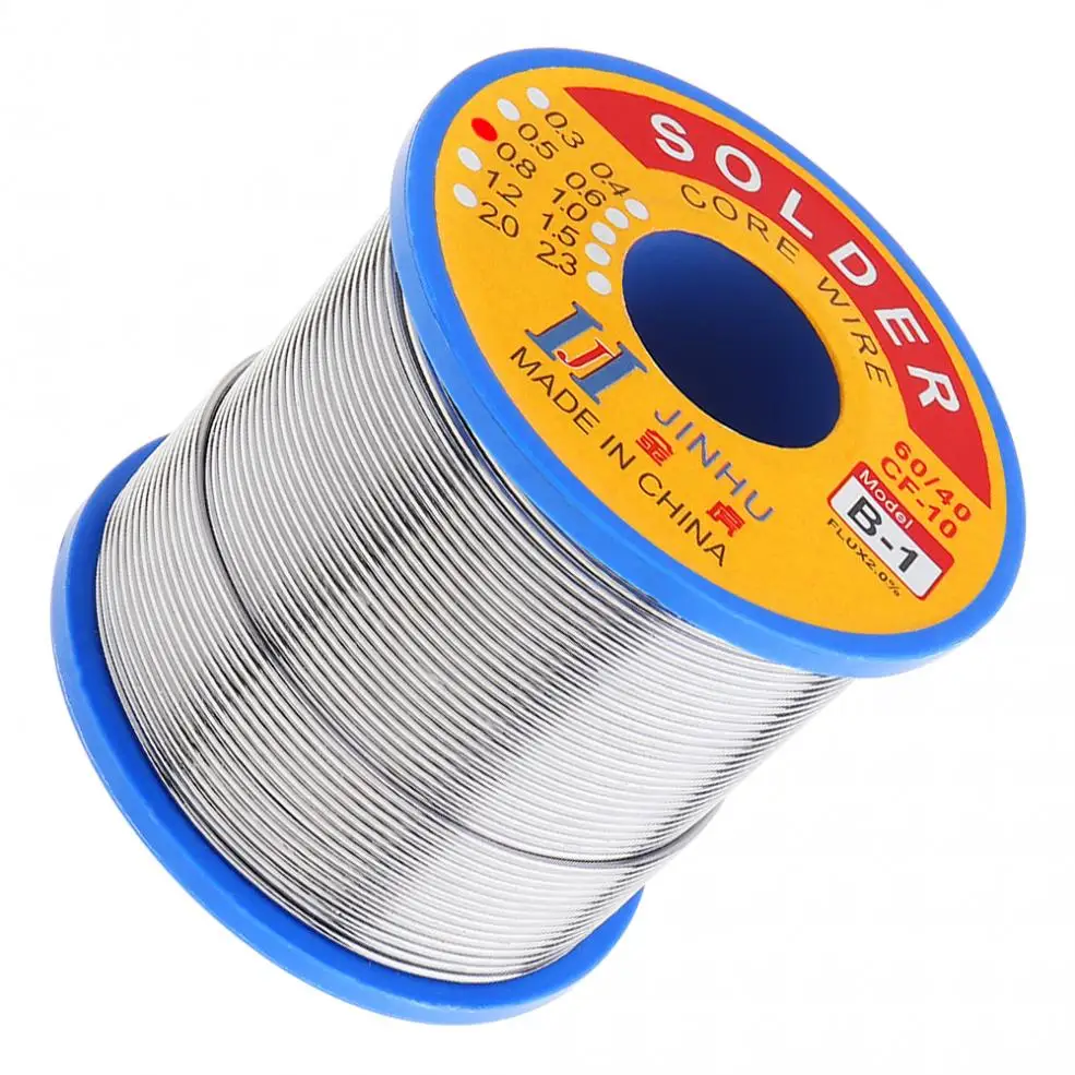 60/40 B-1 500g 0.8mm No-clean Rosin Core Solder Wire with 2.0% Flux and Low Melting Point for Electric Soldering Iron
60/40 B-1 500g 0.8mm No-clean Rosin Core Solder Wire with 2.0% Flux and Low Melting Point for Electric Soldering Iron