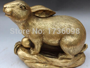 B0601 free shipping 10" Chinese Bronze Folk Fengshui Zodiac Year Animal Rabbit Coney Cony Sculpture statue
B0601 free shipping 10" Chinese Bronze Folk Fengshui Zodiac Year Animal Rabbit Coney Cony Sculpture statue