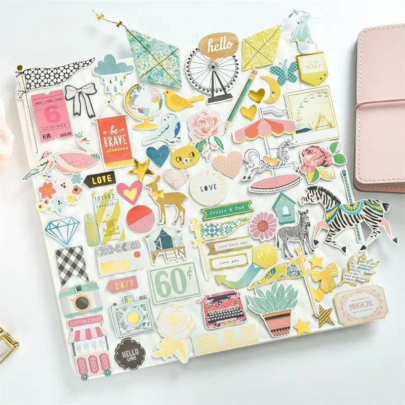 60pc Cute Animals Cardstock Die Cuts for Scrapbooking Happy Planner/Card Making/Journaling Project
60pc Cute Animals Cardstock Die Cuts for Scrapbooking Happy Planner/Card Making/Journaling Project