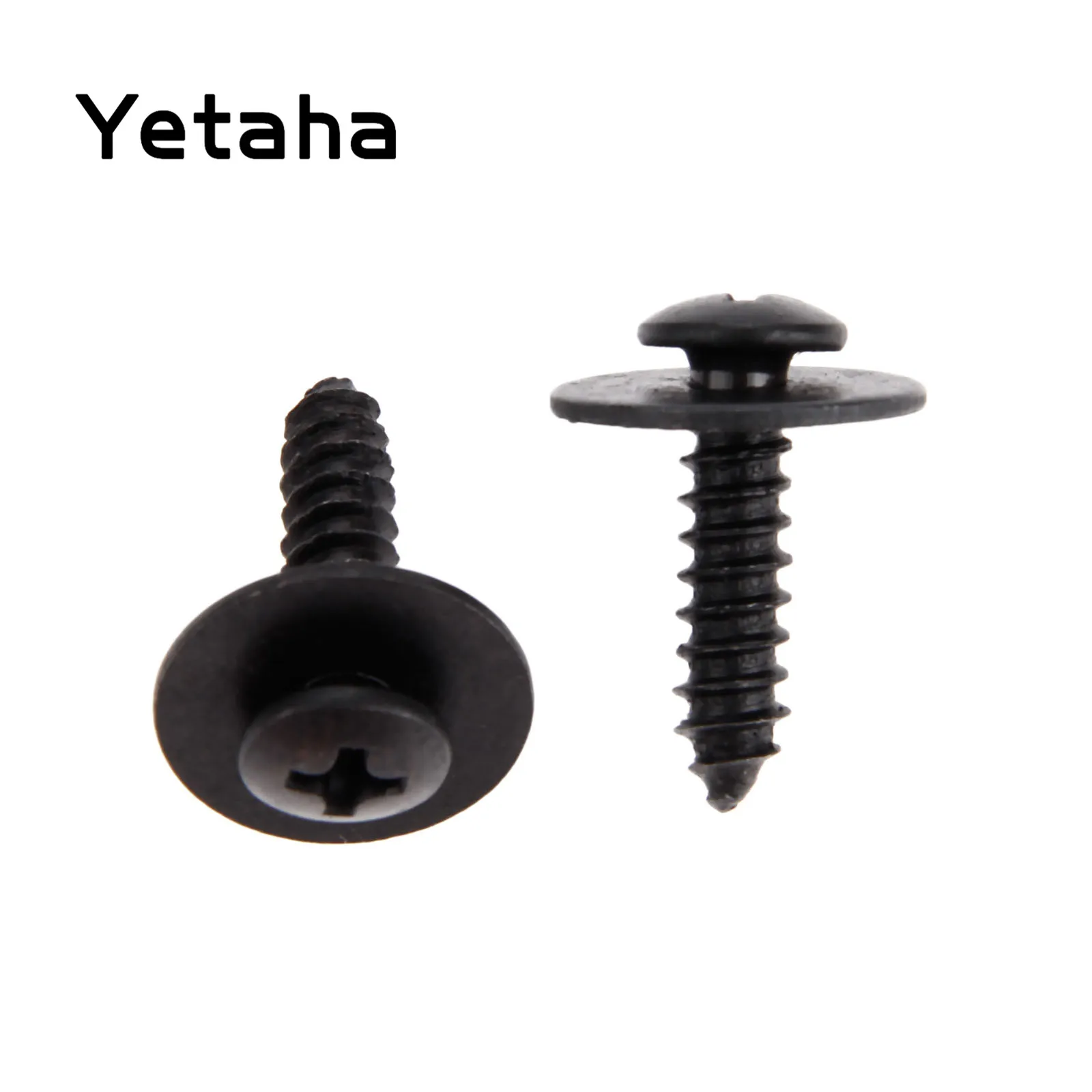 Yetaha 20Pcs Universal Car Fender Screw Retainer Clips 6mm Hole Metal Rivet Fastener Self-Tapping Phillips Screws
Yetaha 20Pcs Universal Car Fender Screw Retainer Clips 6mm Hole Metal Rivet Fastener Self-Tapping Phillips Screws