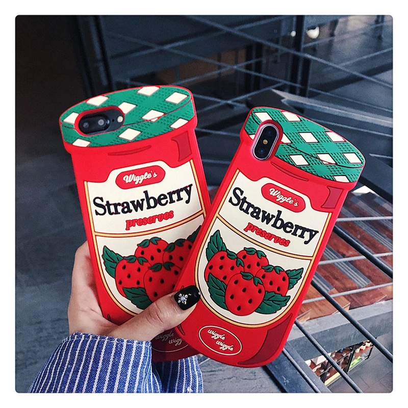 Cute 3D Embossed Strawberry Preserved Shockproof Phone Case For Apple Iphone 6 6s 7 8 Plus X XR XS MAX Silicone Protection Cover
Cute 3D Embossed Strawberry Preserved Shockproof Phone Case For Apple Iphone 6 6s 7 8 Plus X XR XS MAX Silicone Protection Cover