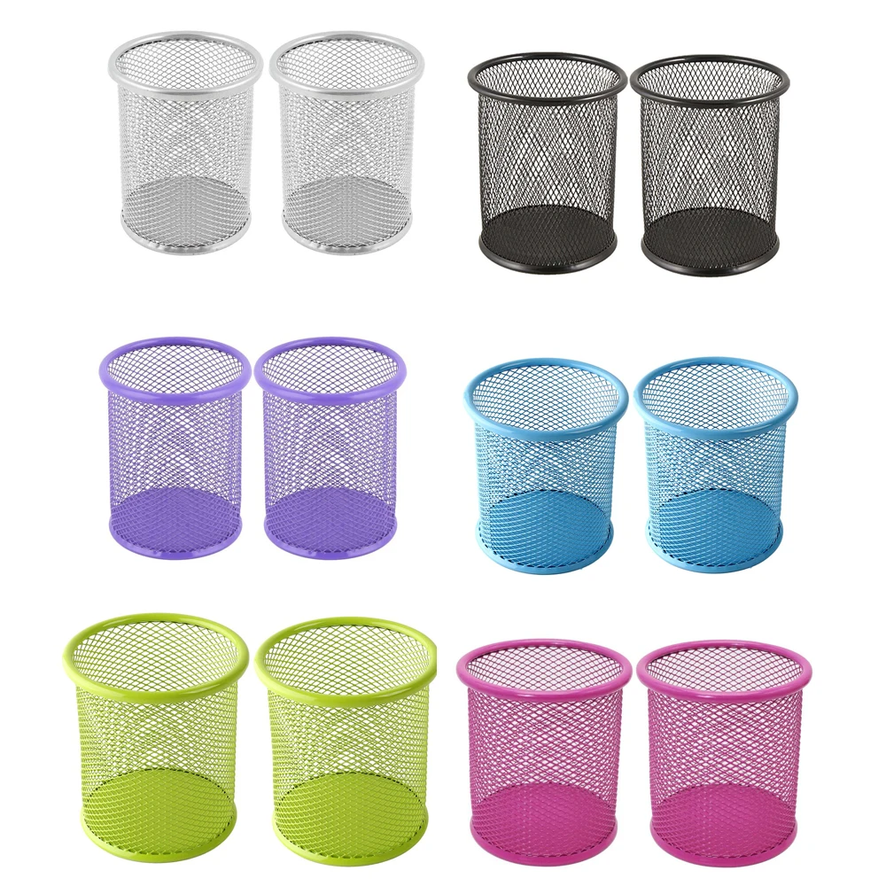XRHYY 2 Pcs 5 Colors Mesh Round Desktop Organizer Round Metal Pen Ruler Eyebrow Pencil Makeup Brush Cup Holder Home Office
XRHYY 2 Pcs 5 Colors Mesh Round Desktop Organizer Round Metal Pen Ruler Eyebrow Pencil Makeup Brush Cup Holder Home Office