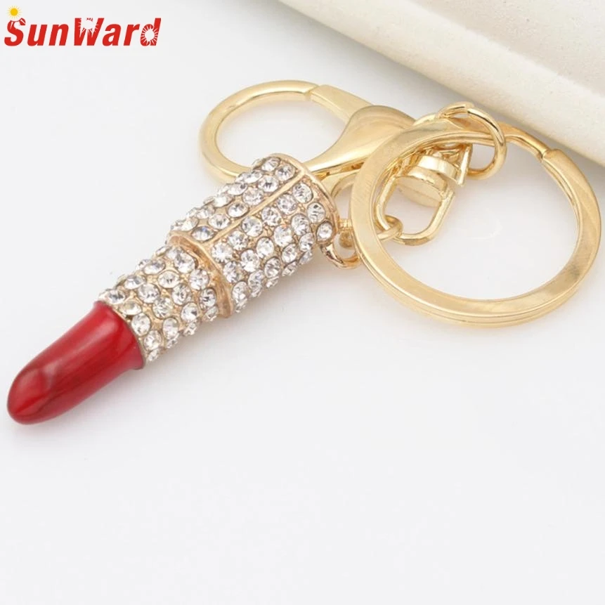 Crystal Alloy Lipsticks Shape Keychain for Handbag Key Ring Car Key Pendant Key Chains Delicate Birthday Gift
Crystal Alloy Lipsticks Shape Keychain for Handbag Key Ring Car Key Pendant Key Chains Delicate Birthday Gift