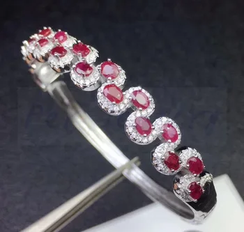 Natural real ruby bangle Free shipping 925 sterling silver Per jewelry 3*4mm 0.35ct*18pcs gemstone S8062107
Natural real ruby bangle Free shipping 925 sterling silver Per jewelry 3*4mm 0.35ct*18pcs gemstone S8062107