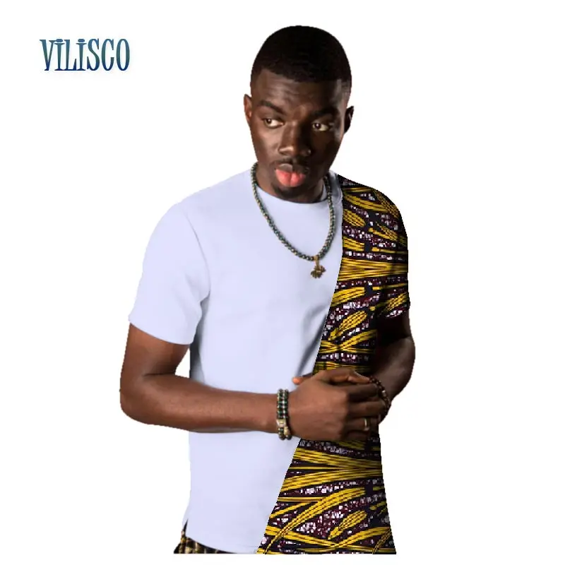 2019 Summer Casual T-shirts for Men Bazin Riche Mens African Print Shirt Traditional African Clothing Patchwork Tops WYN483
2019 Summer Casual T-shirts for Men Bazin Riche Mens African Print Shirt Traditional African Clothing Patchwork Tops WYN483