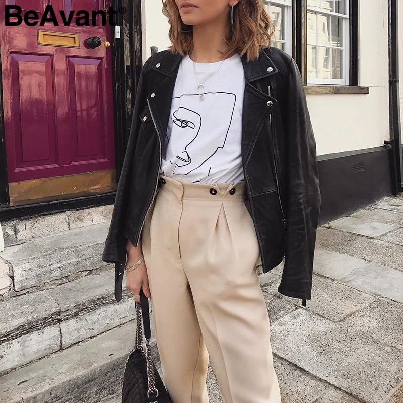 BeAvant Casual harem pants female trousers High waist buttons office ladies blazer suit pants Loose Ankle-length women's pants
BeAvant Casual harem pants female trousers High waist buttons office ladies blazer suit pants Loose Ankle-length women's pants