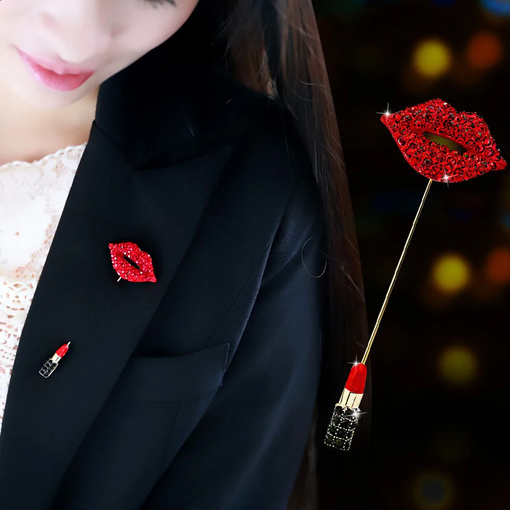 Red Crystal Rhinestones Lip Brooch Fashion Women Charms Jewelry Badge Banquet Scarf Pins Safety Collar Lapel Brooch Pins
Red Crystal Rhinestones Lip Brooch Fashion Women Charms Jewelry Badge Banquet Scarf Pins Safety Collar Lapel Brooch Pins