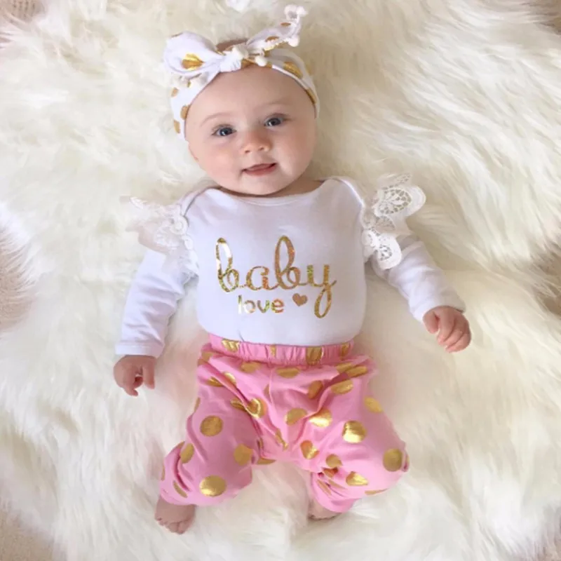 New 2019 Autumn Baby Girl Clothing Set 