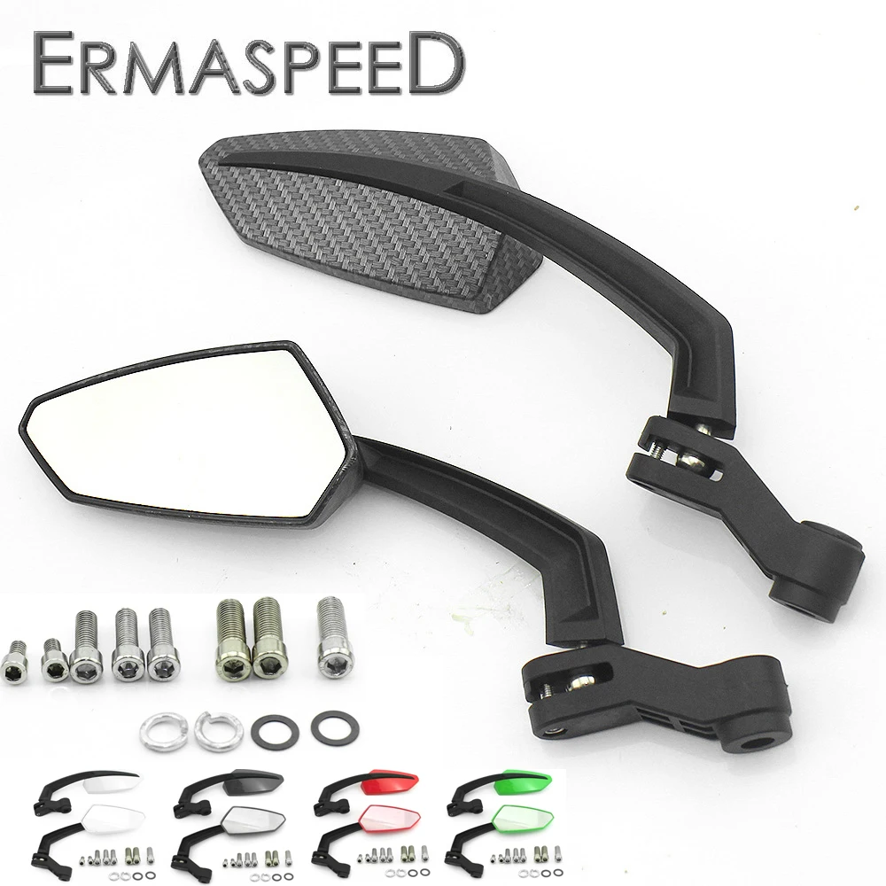 Motorcycle Rearview Mirrors Handlebar End Carbon Black Fiber Side Mirrors Universal for Honda BMW Yamaha Suzuki Kawasaki
Motorcycle Rearview Mirrors Handlebar End Carbon Black Fiber Side Mirrors Universal for Honda BMW Yamaha Suzuki Kawasaki