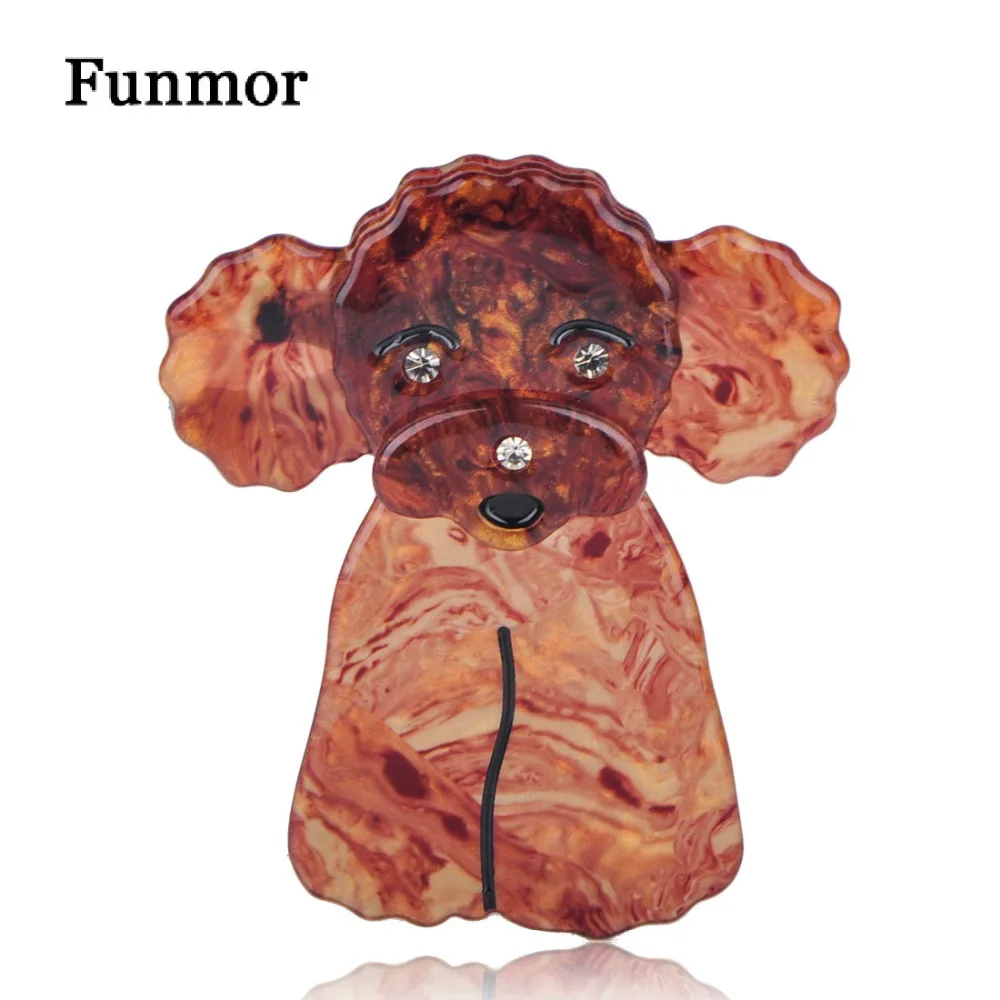FUNMOR Cute Teddy Dogs Shape Brooches Handmade Acrylic Animal Brooch Corsage For Women Kids Gift Bag Clothes Ornament Pins Joias
FUNMOR Cute Teddy Dogs Shape Brooches Handmade Acrylic Animal Brooch Corsage For Women Kids Gift Bag Clothes Ornament Pins Joias
