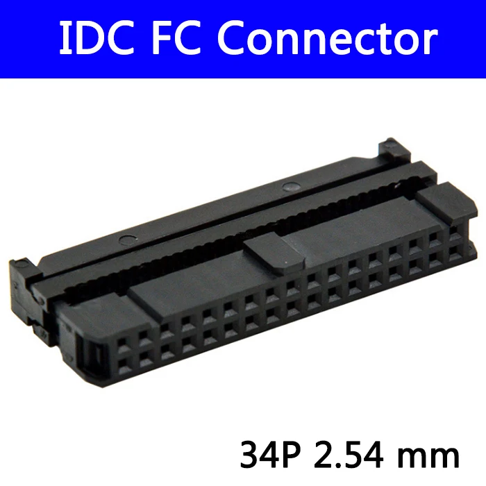 100 шт., 2,54 Φ женский FC 34P 34pin 2*17, прямоугольный коннектор, адаптер, ленточный кабель 1,27 мм
100 шт., 2,54 Φ женский FC 34P 34pin 2*17, прямоугольный коннектор, адаптер, ленточный кабель 1,27 мм