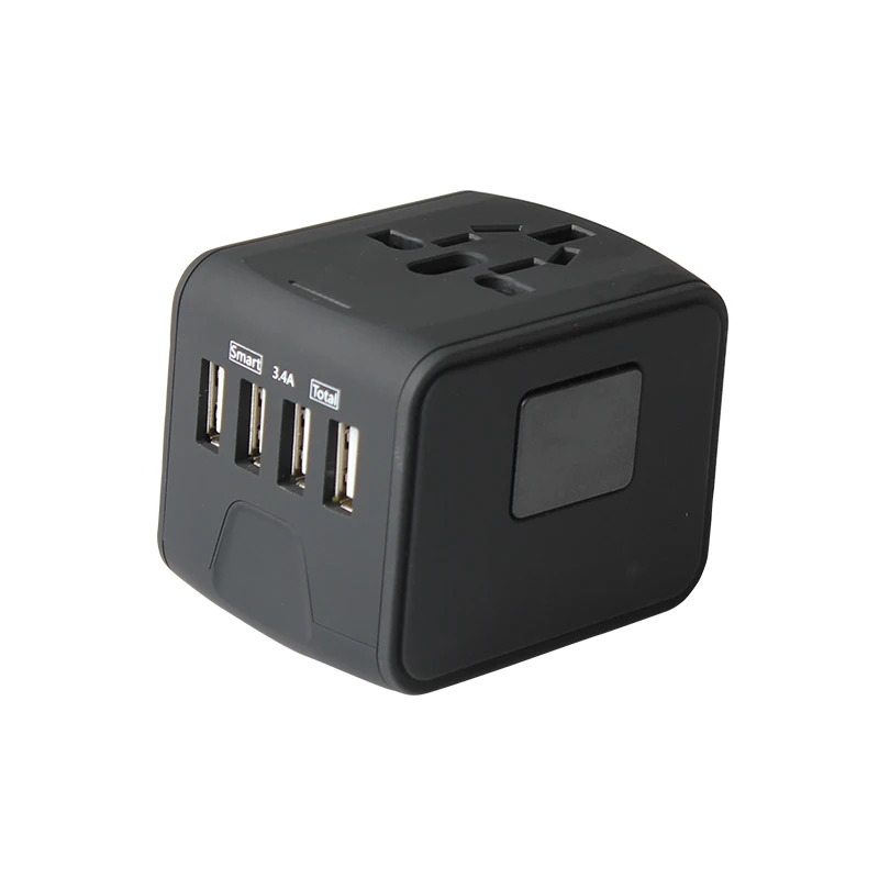 Travel Adapter International Universal Power Adapter All-in-one with 3.4A 4 USB Worldwide Wall Charger for UK/EU/AU/Asia
Travel Adapter International Universal Power Adapter All-in-one with 3.4A 4 USB Worldwide Wall Charger for UK/EU/AU/Asia
