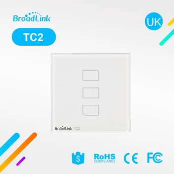 Broadlink TC2 Smart WiFi Wall Light Switch RF APP Touch Control Wall Light Switch 3 Gang 86 Type UK Panel Wall Smart Home
Broadlink TC2 Smart WiFi Wall Light Switch RF APP Touch Control Wall Light Switch 3 Gang 86 Type UK Panel Wall Smart Home