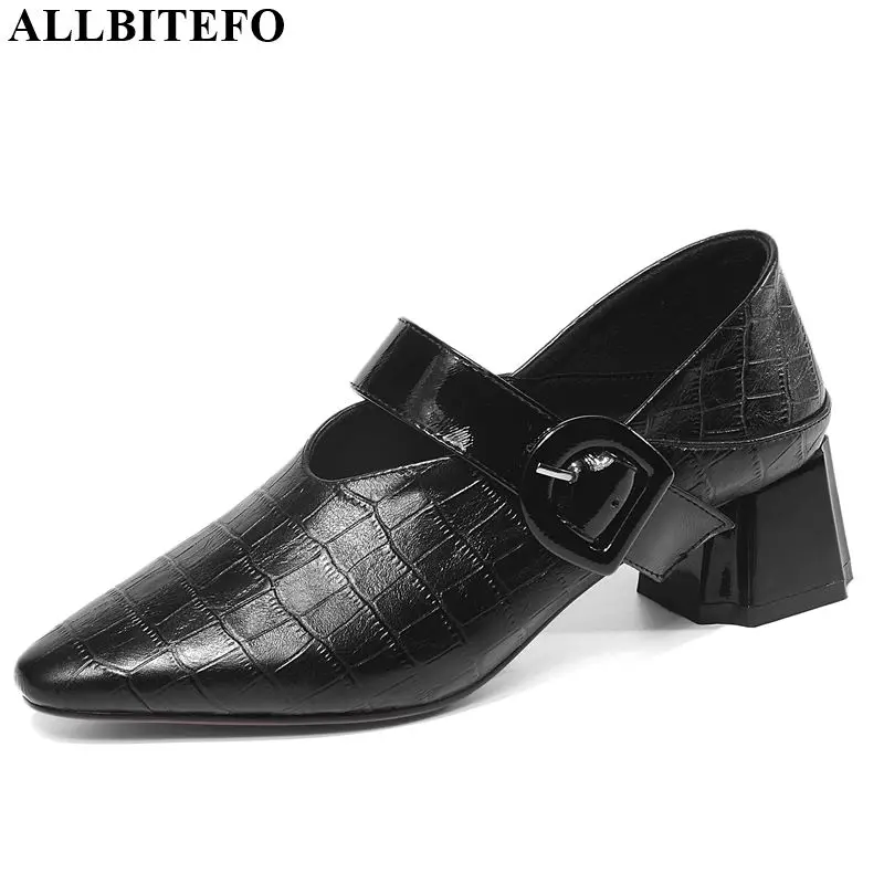 ALLBITEFO natural genuine leather high heels women heels high quality office ladies shoes high heel shoes spring autumn
ALLBITEFO natural genuine leather high heels women heels high quality office ladies shoes high heel shoes spring autumn