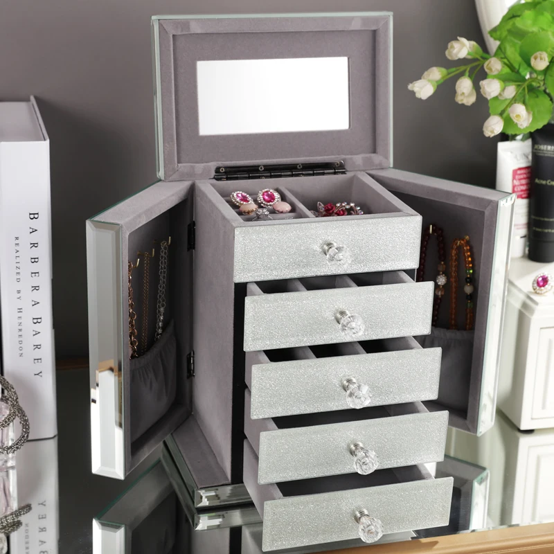 High-end European-style Jewelry Storage Drawer Fashion Multi-functional Jewelry Storage Box Cosmetic lipstick Organizer Drawer
High-end European-style Jewelry Storage Drawer Fashion Multi-functional Jewelry Storage Box Cosmetic lipstick Organizer Drawer