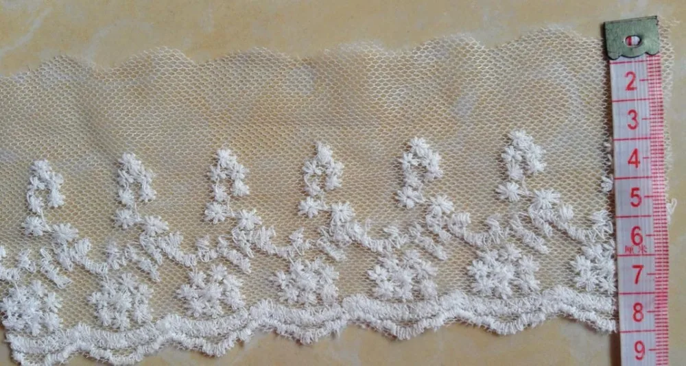 FREE SHIPPING 8cm white exquisite cotton embroidery net lace trims,soft net and luxurious embroidery,XERY210D
FREE SHIPPING 8cm white exquisite cotton embroidery net lace trims,soft net and luxurious embroidery,XERY210D