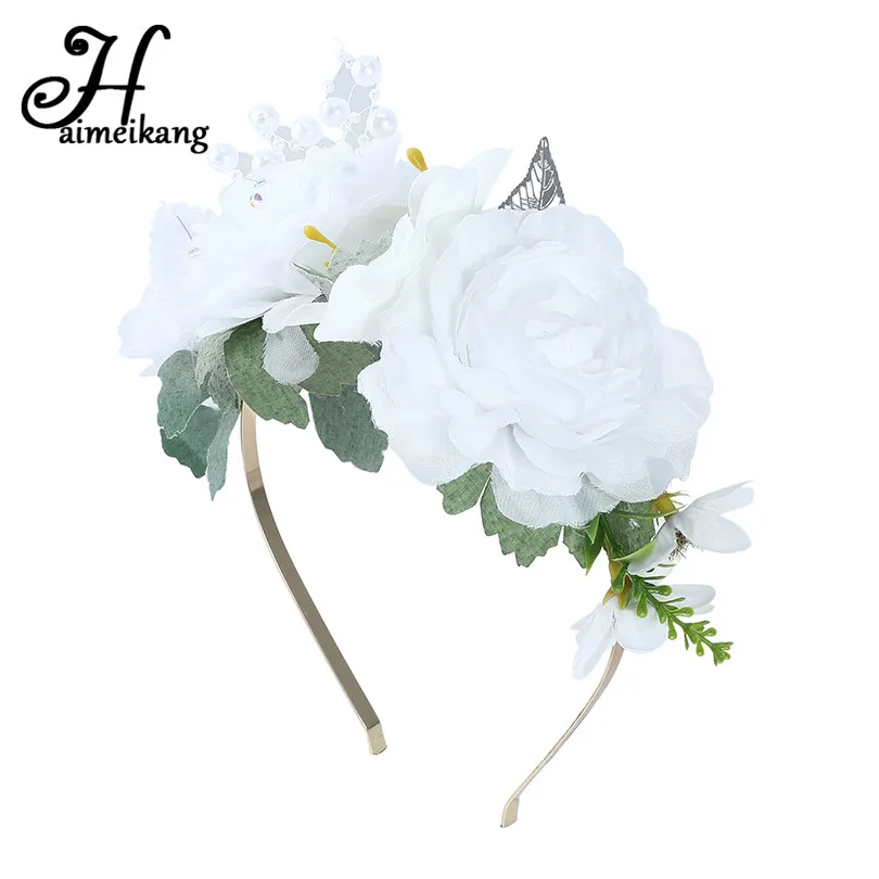 Haimeikang Boho 2018 White Flower Crown Headband Women Elegant Pearl Feather Hair Ornament Garland Bezel Hairband Headwear
Haimeikang Boho 2018 White Flower Crown Headband Women Elegant Pearl Feather Hair Ornament Garland Bezel Hairband Headwear