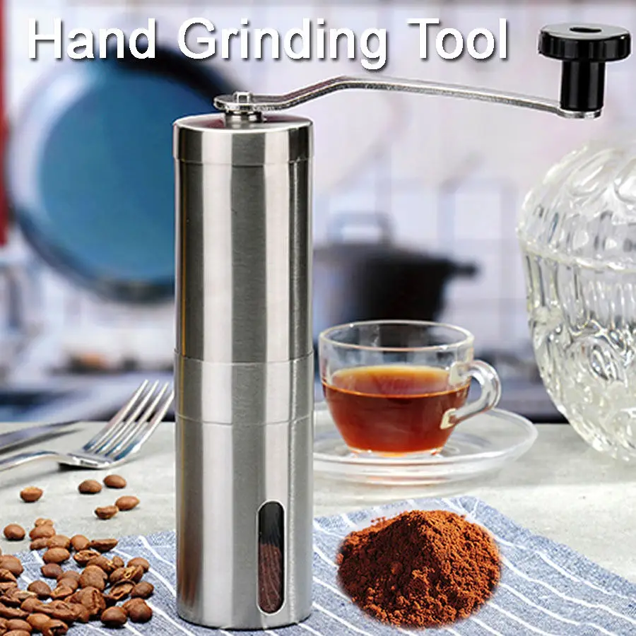 Stainless Steel Hand Coffee Bean Grinder Manual Coffee Maker Hand-held machine Silver High Quality Free Shipping
Stainless Steel Hand Coffee Bean Grinder Manual Coffee Maker Hand-held machine Silver High Quality Free Shipping