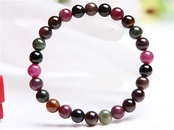 7mm Genuine Colorful Natural Tourmaline Quartz Crystal Stretch Round Bead Bracelet
7mm Genuine Colorful Natural Tourmaline Quartz Crystal Stretch Round Bead Bracelet