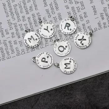 (No Chain) 1pc 100% Authentic 925 Sterling silver Personality Letters /character DIsc Coin Pendant Gift FINE Jewelry TLx412
(No Chain) 1pc 100% Authentic 925 Sterling silver Personality Letters /character DIsc Coin Pendant Gift FINE Jewelry TLx412