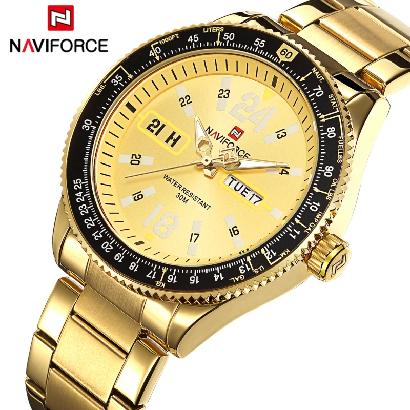 Top Brand NAVIFORCE Men Full Steel Luminous Watches Men's Quartz Analog Watch Man Fashion Swim Sports Army Military Wrist Watch
Top Brand NAVIFORCE Men Full Steel Luminous Watches Men's Quartz Analog Watch Man Fashion Swim Sports Army Military Wrist Watch