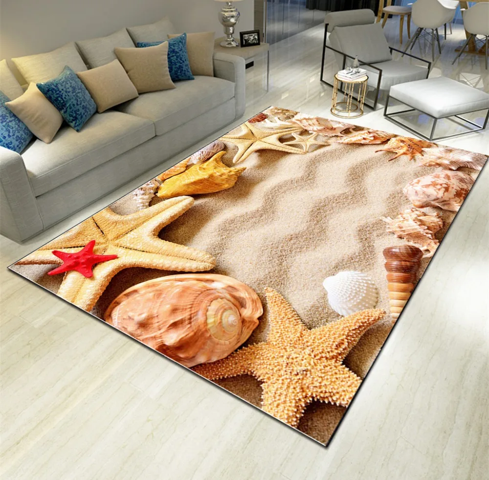 Mediterranean Style 6mm 3D Beach Series Living Room Carpets Bedroom Pad Rectangular Absorb Water Rugs Mat Home Decoration
Mediterranean Style 6mm 3D Beach Series Living Room Carpets Bedroom Pad Rectangular Absorb Water Rugs Mat Home Decoration