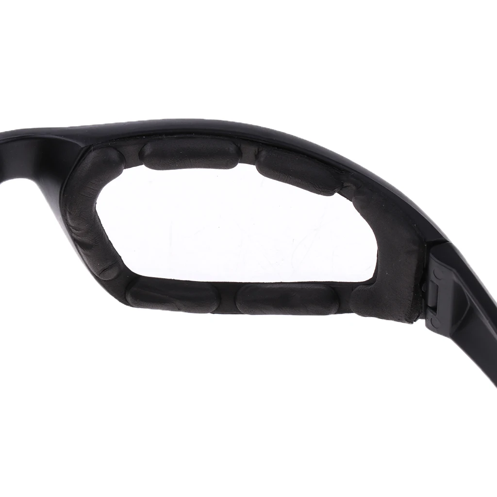 Motorcycle Windproof Dustproof Riding Glasses Padded Comfortable Clear