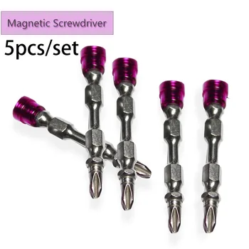 5pcs PH2 1/4 Magnetic Bit Set 65MM Phillips Electronic Screwdriver Bits Double Head For Drywall Screws
5pcs PH2 1/4 Magnetic Bit Set 65MM Phillips Electronic Screwdriver Bits Double Head For Drywall Screws