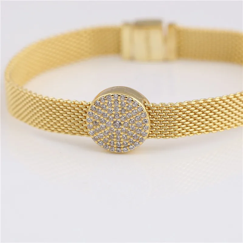 New R Series 925 sterling silver Gold original charm reflexions Dazzling Elegance Clip Charm for women's woven chain
New R Series 925 sterling silver Gold original charm reflexions Dazzling Elegance Clip Charm for women's woven chain