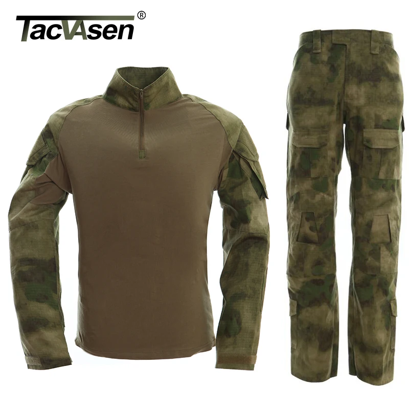 TACVASEN Tactical Military Uniform Clothing US Army T SHIRT+PANTS Camouflage Combat Uniform Airsoft BDU Clothes With Knee Pads
TACVASEN Tactical Military Uniform Clothing US Army T SHIRT+PANTS Camouflage Combat Uniform Airsoft BDU Clothes With Knee Pads