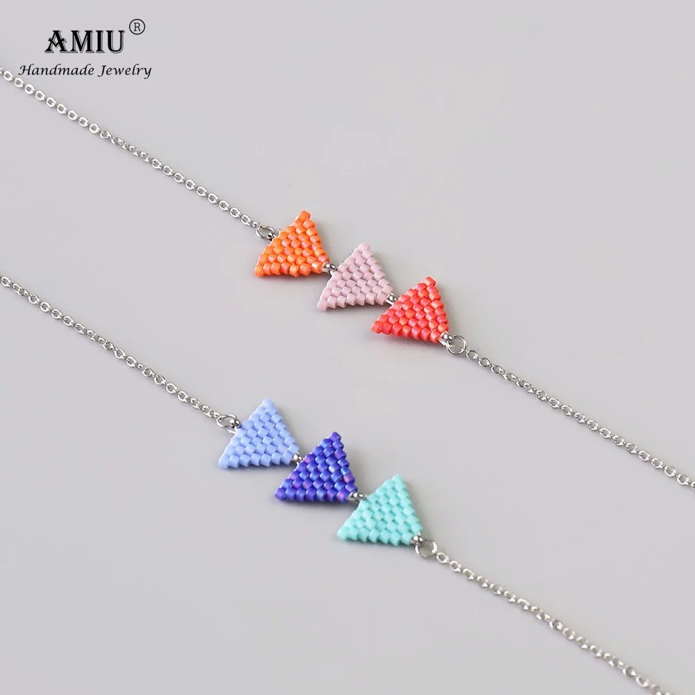 2019 AMIU Handmade MIYUKI Bead Bracelets Triangle Stainless Steel Handmade Charm Delica Bead Bracelets & Bangles For Women Men
2019 AMIU Handmade MIYUKI Bead Bracelets Triangle Stainless Steel Handmade Charm Delica Bead Bracelets & Bangles For Women Men