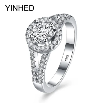 YINHED Brand Top Quality 2 Carat Cubic Zirconia CZ Wedding Rings for Women Real 925 Sterling Silver Ring Fashion Jewelry ZR298
YINHED Brand Top Quality 2 Carat Cubic Zirconia CZ Wedding Rings for Women Real 925 Sterling Silver Ring Fashion Jewelry ZR298