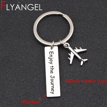 FLYANGEL Airplane Pendant Keychain Enjoy The Journey Mini Car Key Tag Travelling Bag Charm For Travel Lover Gifts Keyring
FLYANGEL Airplane Pendant Keychain Enjoy The Journey Mini Car Key Tag Travelling Bag Charm For Travel Lover Gifts Keyring