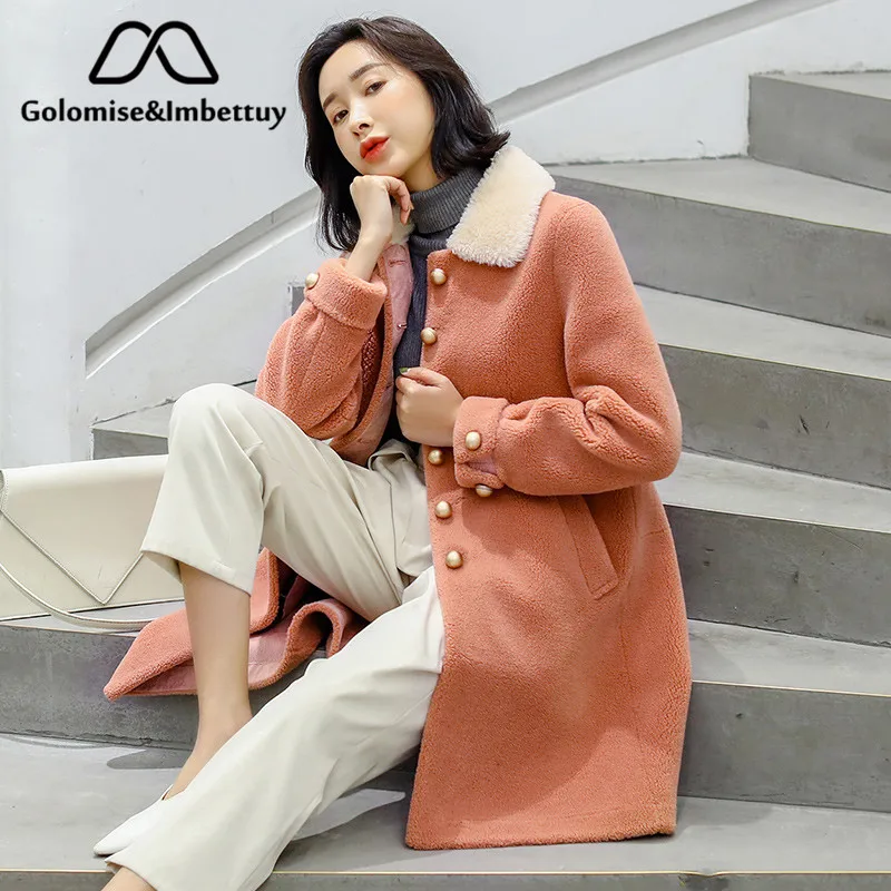 Golomise&Imbettuy Real Composite Lamb Fur Coat Women Genuine Shearling Wool Fur Coat/Jacket with Faux Suede Leather Liner
Golomise&Imbettuy Real Composite Lamb Fur Coat Women Genuine Shearling Wool Fur Coat/Jacket with Faux Suede Leather Liner