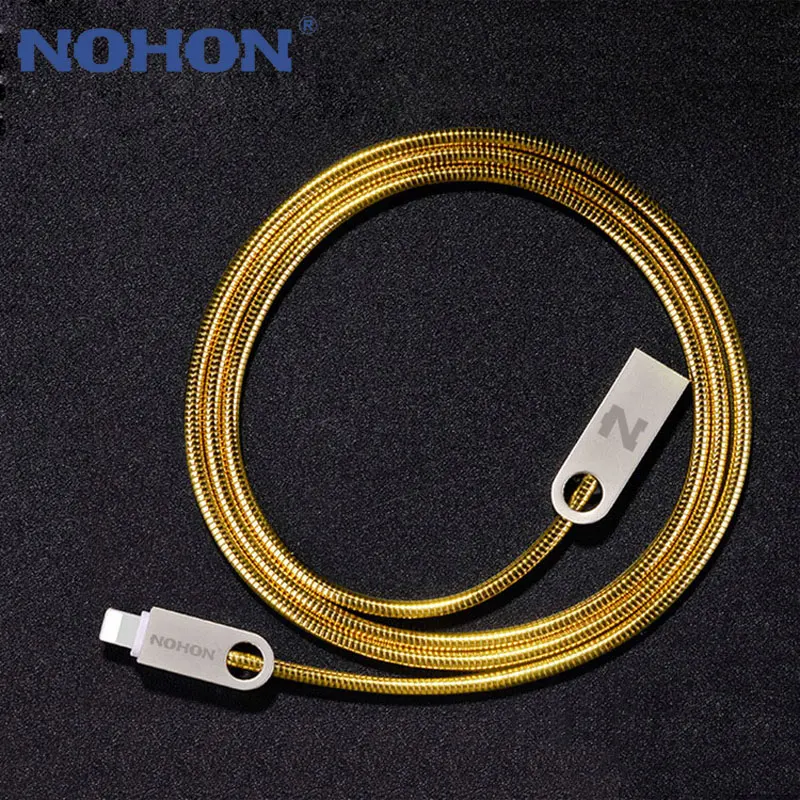 Original NOHON Metal 8pin USB Cable For iphone 8 7 Plus 6S 5 5S 6 6Plus Apple iPad Mini 2.0A Quick Charge Data Sync Phone Cables
Original NOHON Metal 8pin USB Cable For iphone 8 7 Plus 6S 5 5S 6 6Plus Apple iPad Mini 2.0A Quick Charge Data Sync Phone Cables