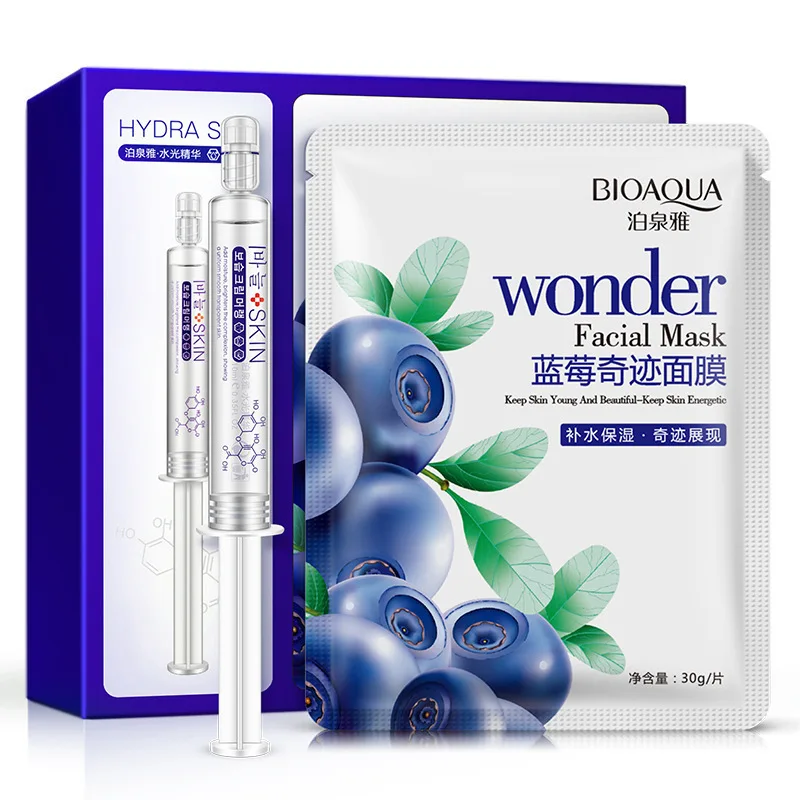 BIOAQUA Blueberry Face Mask+Liquid Essence Facial Serum Moisturizing Whitening Skin Ageless Firming Anti Wrinkles Skin Care Sets
BIOAQUA Blueberry Face Mask+Liquid Essence Facial Serum Moisturizing Whitening Skin Ageless Firming Anti Wrinkles Skin Care Sets