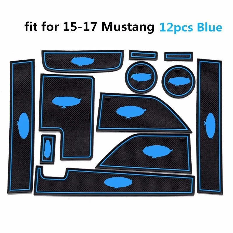 WL 12pcs Car Door Groove Mat For 15-17 Mustang Car styling Interior Protective Decoration Anti-slip Pad Water Cup Armchair Pad
WL 12pcs Car Door Groove Mat For 15-17 Mustang Car styling Interior Protective Decoration Anti-slip Pad Water Cup Armchair Pad