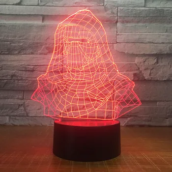 Darth Vader Helmet 3D Night Light Electric Illusion 3d Lamp LED 7 Color Changing USB touch Desk Lamp For Kid's Gift Dropshipping
Darth Vader Helmet 3D Night Light Electric Illusion 3d Lamp LED 7 Color Changing USB touch Desk Lamp For Kid's Gift Dropshipping