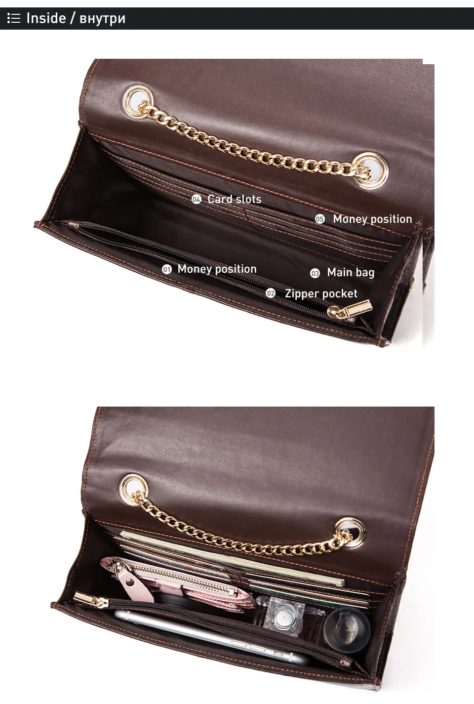 leather women bag