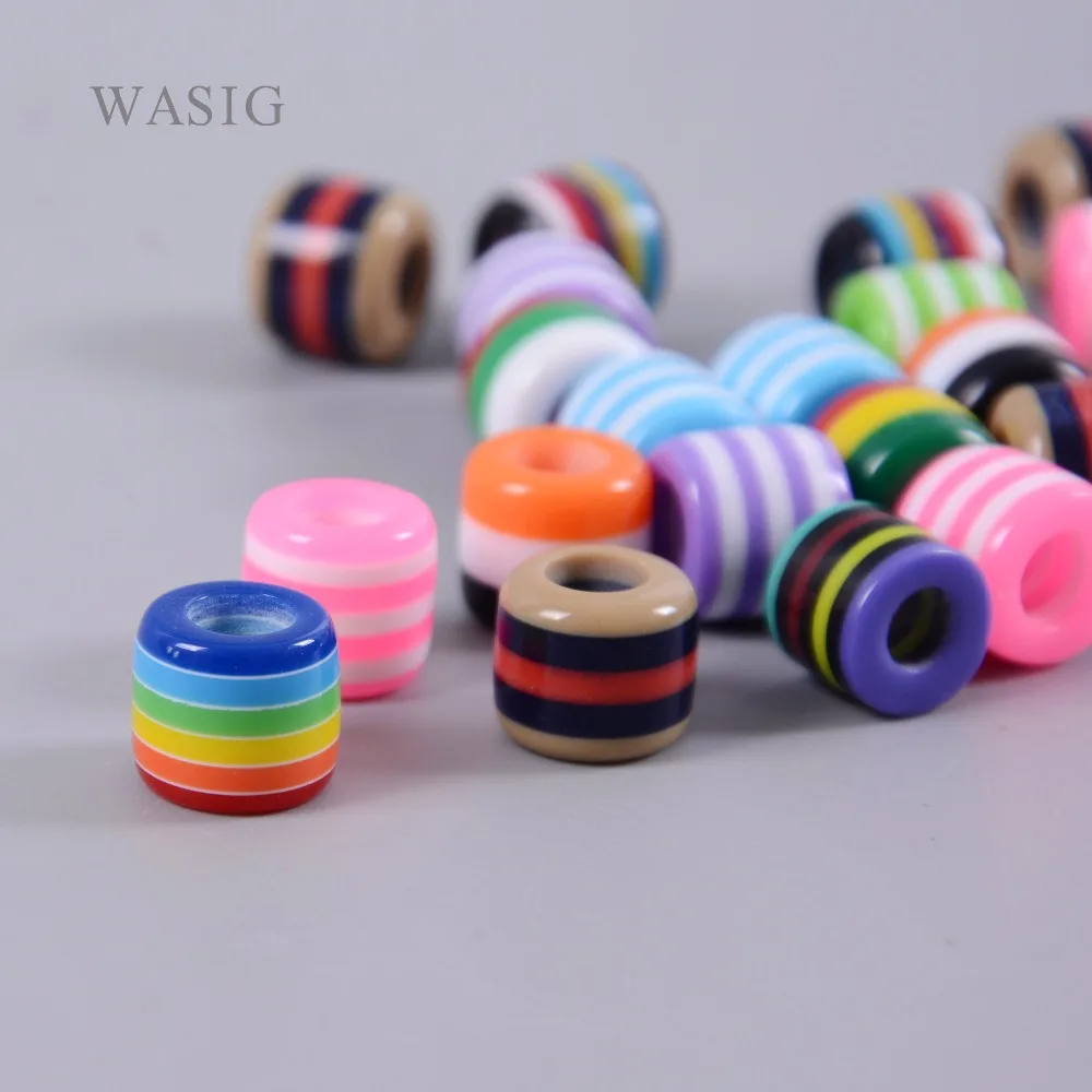 100pcs Colorful Resin Dreadlock Beads Rainbow Stripes Pattern Hair Braid Dread Cuff Clip 6mm Hole Tube Braiding Styling Tool Ne
100pcs Colorful Resin Dreadlock Beads Rainbow Stripes Pattern Hair Braid Dread Cuff Clip 6mm Hole Tube Braiding Styling Tool Ne