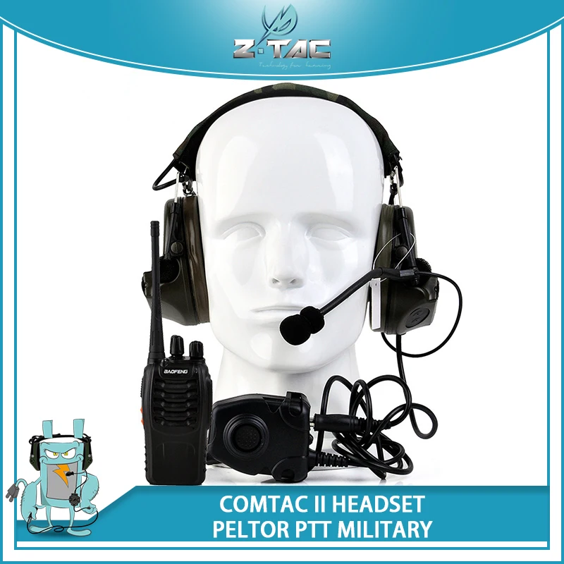Z-tactical softair Earphone Pelto Comta II Noise CancelingHeadset Z041(FG) With PTT Z112 and Walkie Talkie
Z-tactical softair Earphone Pelto Comta II Noise CancelingHeadset Z041(FG) With PTT Z112 and Walkie Talkie