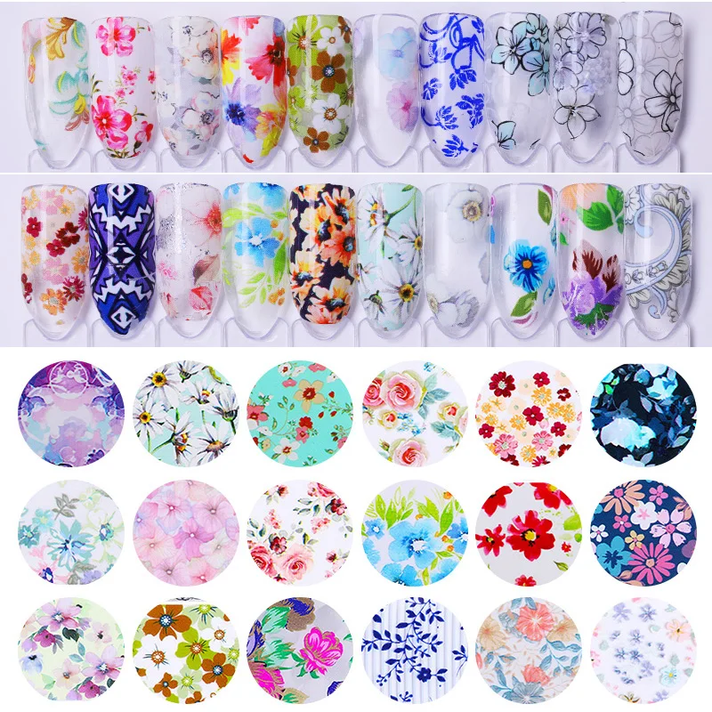 10 Rolls/Set Nail Foils Mixed Colorful Flowers Butterfly Leopard Pattern Transfer Sticker Slider DIY Nail Art Decorations
10 Rolls/Set Nail Foils Mixed Colorful Flowers Butterfly Leopard Pattern Transfer Sticker Slider DIY Nail Art Decorations