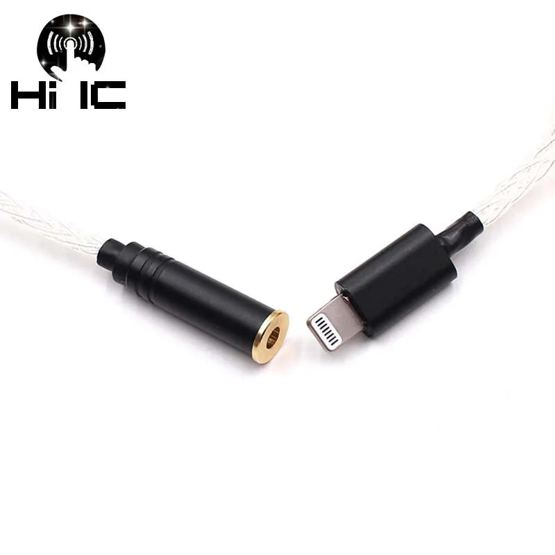 HiFi Silver Headphone Adapter For iPhone 7 8 X AUX Adapter For Lightning To 3.5mm 4.4mm 2.5mm Female Headphone Jack Cable
HiFi Silver Headphone Adapter For iPhone 7 8 X AUX Adapter For Lightning To 3.5mm 4.4mm 2.5mm Female Headphone Jack Cable