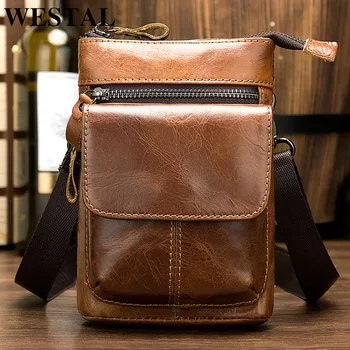 WESTAL mens fanny pack shoulder bag crossbody mini phone bag for money sport belt bags genuine leather male flap messeneger bags
WESTAL mens fanny pack shoulder bag crossbody mini phone bag for money sport belt bags genuine leather male flap messeneger bags