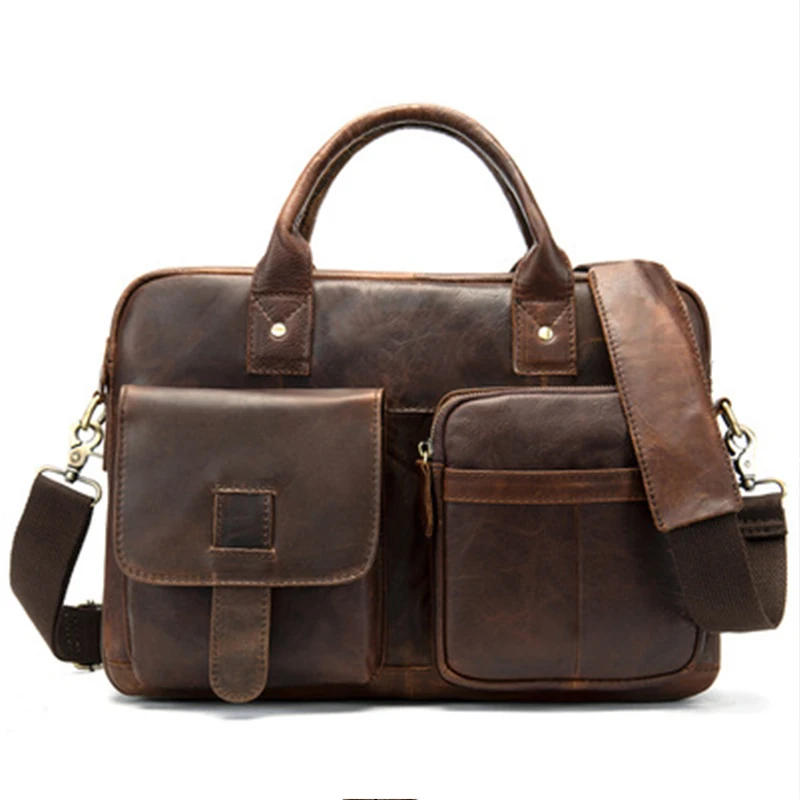 Genuine Leather Men Bag Famous Brand Shoulder Bag Messenger Bags Causal Handbag 15'' Laptop Briefcase Male 2019 New Fashion Flap
Genuine Leather Men Bag Famous Brand Shoulder Bag Messenger Bags Causal Handbag 15'' Laptop Briefcase Male 2019 New Fashion Flap